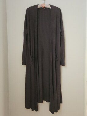 LuLaRoe Charcoal Grey Duster Cardigan Size Large